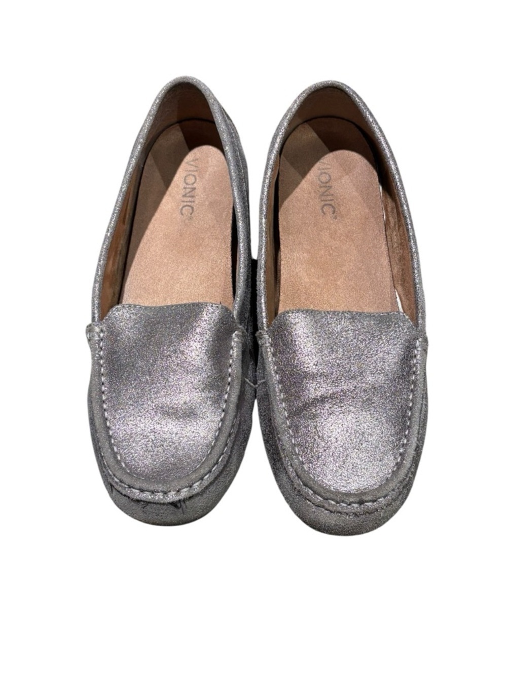 Vionic Metallic Slip-On Loafers Size 11W